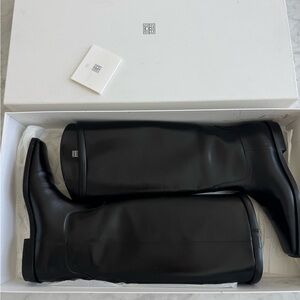 Totême Square-Toe Riding Knee-High Boots